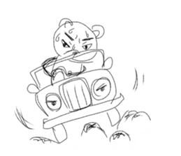 Stick animal sticker #8077343