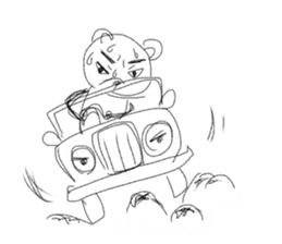 Stick animal sticker #8077343