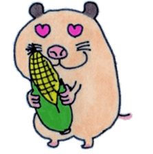 Kinkuma hamster "Hamuhamu"2 sticker #8077510