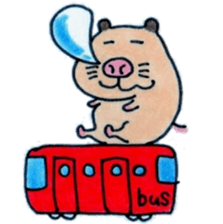 Kinkuma hamster "Hamuhamu"2 sticker #8077511