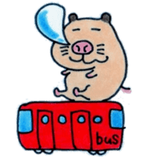 Kinkuma hamster "Hamuhamu"2 sticker #8077511