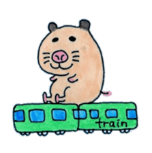 Kinkuma hamster "Hamuhamu"2 sticker #8077515