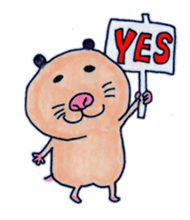 Kinkuma hamster "Hamuhamu"2 sticker #8077520