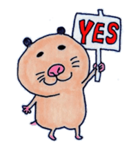 Kinkuma hamster "Hamuhamu"2 sticker #8077520