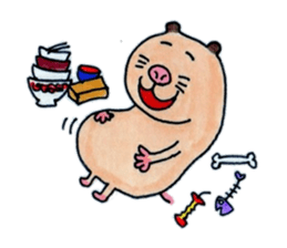 Kinkuma hamster "Hamuhamu"2 sticker #8077538