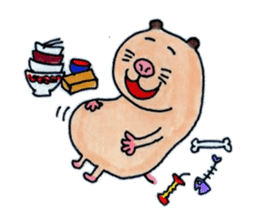 Kinkuma hamster "Hamuhamu"2 sticker #8077538