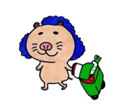 Kinkuma hamster "Hamuhamu"2 sticker #8077541