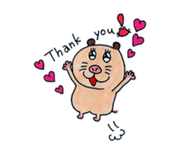 Kinkuma hamster "Hamuhamu"2 sticker #8077544