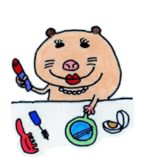 Kinkuma hamster "Hamuhamu"2 sticker #8077546