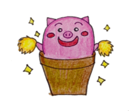 Stamp of Butaboten sticker #8077842