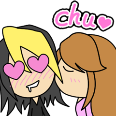 Cool Japanese boy & girlfriend Sticker