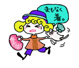 Cute cat and owner girl everyday (2) sticker #8078311