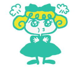 Cute cat and owner girl everyday (2) sticker #8078332