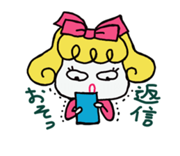 Cute cat and owner girl everyday (2) sticker #8078333