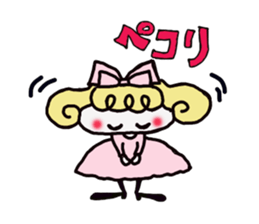 Cute cat and owner girl everyday (2) sticker #8078337