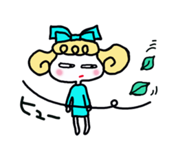 Cute cat and owner girl everyday (2) sticker #8078338