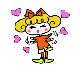 Cute cat and owner girl everyday (2) sticker #8078341