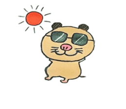 Kinkuma hamster "Hamuhamu" Renewal sticker #8078508