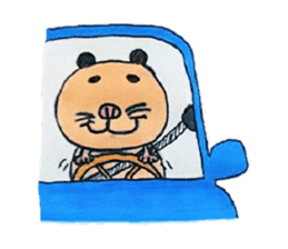 Kinkuma hamster "Hamuhamu" Renewal sticker #8078515