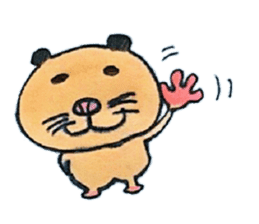 Kinkuma hamster "Hamuhamu" Renewal sticker #8078516