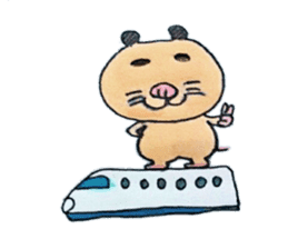 Kinkuma hamster "Hamuhamu" Renewal sticker #8078518
