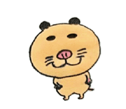Kinkuma hamster "Hamuhamu" Renewal sticker #8078519