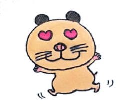 Kinkuma hamster "Hamuhamu" Renewal sticker #8078520