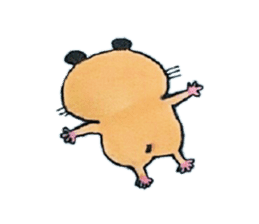 Kinkuma hamster "Hamuhamu" Renewal sticker #8078522