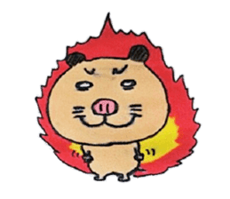 Kinkuma hamster "Hamuhamu" Renewal sticker #8078524