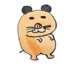 Kinkuma hamster "Hamuhamu" Renewal sticker #8078528