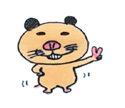 Kinkuma hamster "Hamuhamu" Renewal sticker #8078529