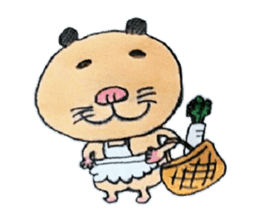 Kinkuma hamster "Hamuhamu" Renewal sticker #8078530