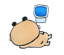 Kinkuma hamster "Hamuhamu" Renewal sticker #8078538