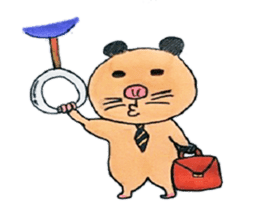 Kinkuma hamster "Hamuhamu" Renewal sticker #8078541