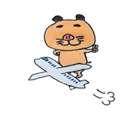 Kinkuma hamster "Hamuhamu" Renewal sticker #8078546