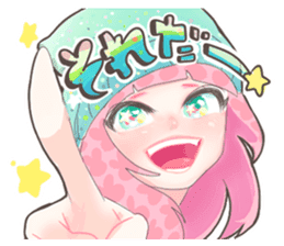 Kawaii Kirakira Girls sticker #8078929