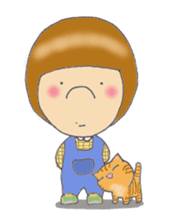 Ahchan and Cat sticker #8079148