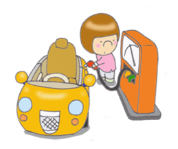 Ahchan and Cat sticker #8079169