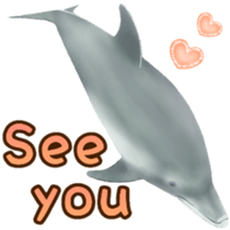 A little surreal dolphin! sticker #8079888