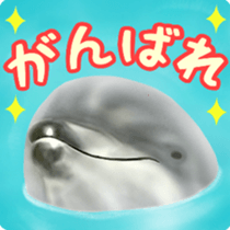A little surreal dolphin! sticker #8079907