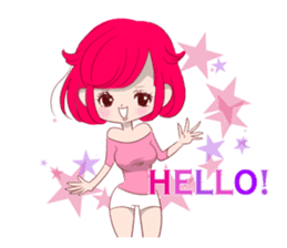 Everyday KAWAII PinkGirl sticker #8079908