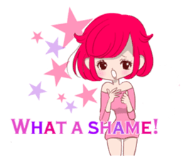 Everyday KAWAII PinkGirl sticker #8079909