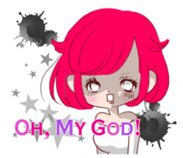 Everyday KAWAII PinkGirl sticker #8079912