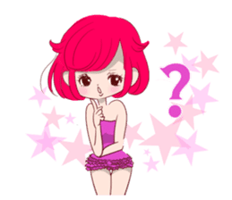 Everyday KAWAII PinkGirl sticker #8079916