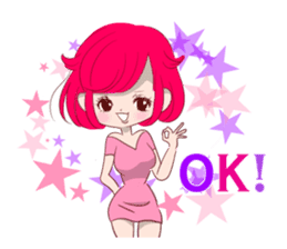 Everyday KAWAII PinkGirl sticker #8079919