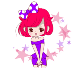 Everyday KAWAII PinkGirl sticker #8079922