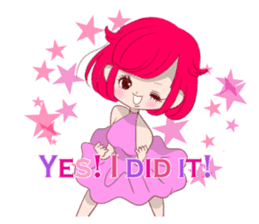 Everyday KAWAII PinkGirl sticker #8079924