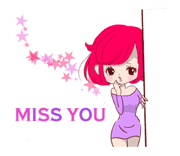 Everyday KAWAII PinkGirl sticker #8079925