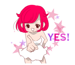 Everyday KAWAII PinkGirl sticker #8079926