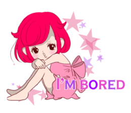 Everyday KAWAII PinkGirl sticker #8079927